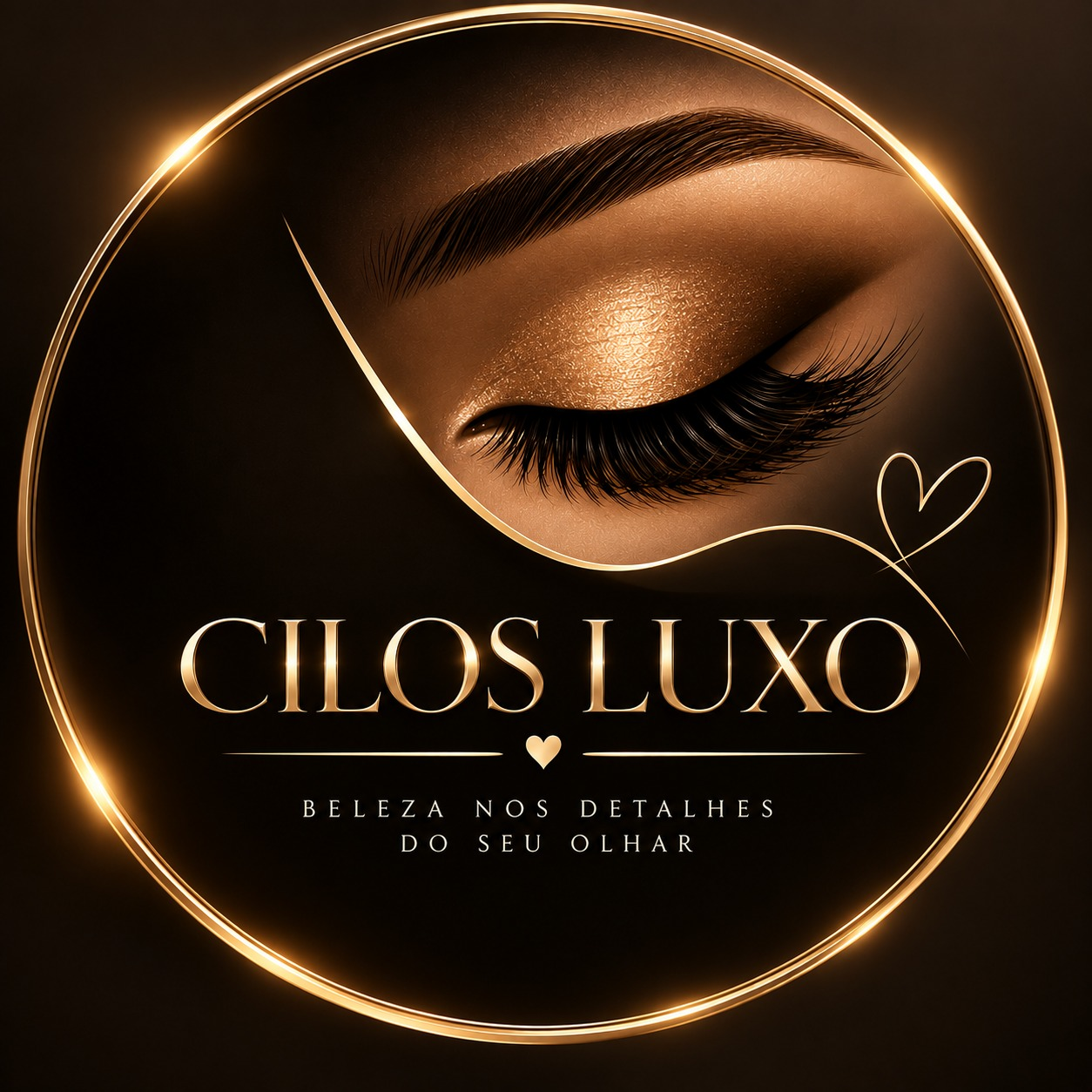 Logotipo Cílios Luxo — beleza nos detalhes do seu olhar